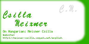 csilla meixner business card